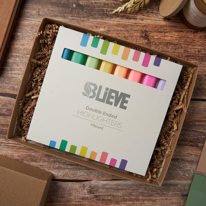 Believe - Aesthetic Bible Highlighters No Bleed Through Assorted Colors, Cute Highlighter Dual Tip For Journaling Supplies And School Accessories, Bible Highlighters And Pens No Bleed (VIBRANT) - Image 5